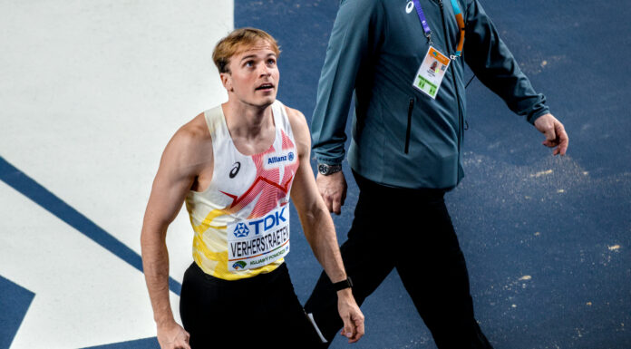 Te veel rugwind voor een limiet of record, maar Simon Verherstraeten beukt door 10-secondenmuur op 100m
