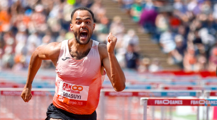 Michael Obasuyi pakt knappe zege op FBK Games, Ben Broeders zweeft over 5m72