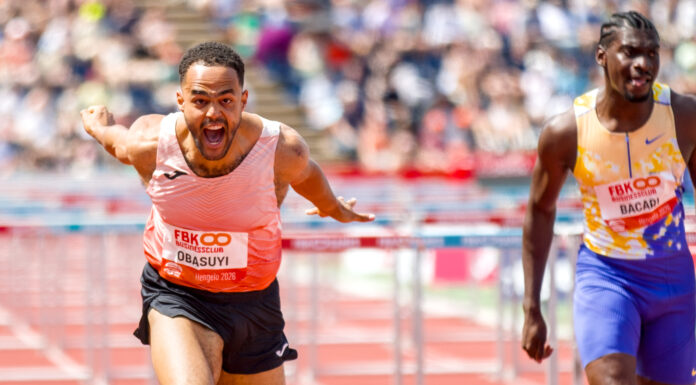 Michael Obasuyi pakt knappe zege op FBK Games, Ben Broeders zweeft over 5m72