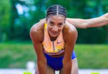 Surprise act Nafi Thiam loopt 200m in Leuven, Justine Goosens wordt vijfde aller tijden over 300m