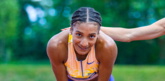 Surprise act Nafi Thiam loopt 200m in Leuven, Justine Goosens wordt vijfde aller tijden over 300m