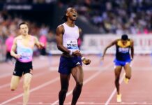 Alison dos Santos en Masai Russell slopen wereldrecords 100mH en 400mH tijdens sensationale Diamond League-avond in Zürich